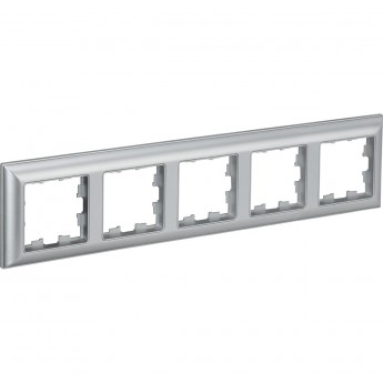 5-местная рамка IEK Brite ру-5-бр алюминий/алюминий BR-M52-12-K47 5-местная рамка IEK Brite ру-5-бр алюминий/алюминий BR-M52-12-K47