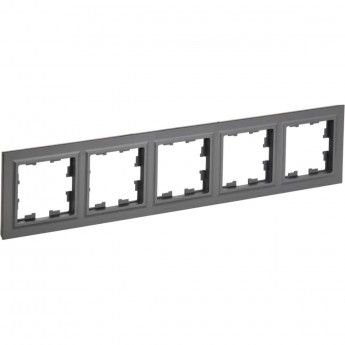 5-местная рамка IEK Brite ру-5-брг графит BR-M52-K53 5-местная рамка IEK Brite ру-5-брг графит BR-M52-K53