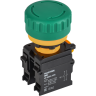 Кнопка IEK MASTER MI-BG60-11ZS-3-23-K06 "Грибок" поворотная с фиксацией 1NO+1NC зелёная MI-BG60-1ZS-3-23-K06