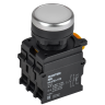 Кнопка с подсветкой и фиксацией IEK MASTER MI-BT60-11TD-3-11-K01 d=22мм 1NO+1NC белая MI-BT60-11TD-3-11-K001