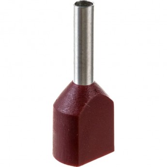 Наконечник IEK UTE10-D75-100НШВИ(2) 0,75-8 темно-красный (100шт/упак)