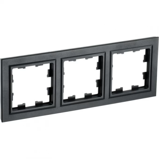 Рамка 3-местная IEK BRITE РУ-3-БрЧ черный - BR-M32-K02 Рамка 3-местная IEK BRITE РУ-3-БрЧ черный - BR-M32-K02