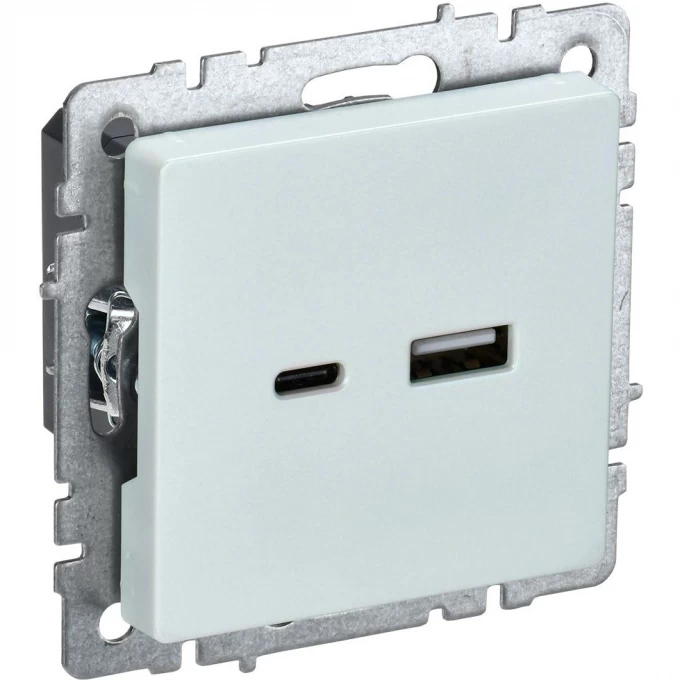Розетка USB IEK BRITE A+C 18Вт РЮ11-1-БрЖ жемчуг BR-U22-018-K36 Розетка USB IEK BRITE A+C 18Вт РЮ11-1-БрЖ жемчуг BR-U22-018-K36