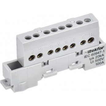 Шина L "фаза" IEK TEKFOR TF-NN10-08-KL-K03на универсальный держатель 6х9-8-Ср