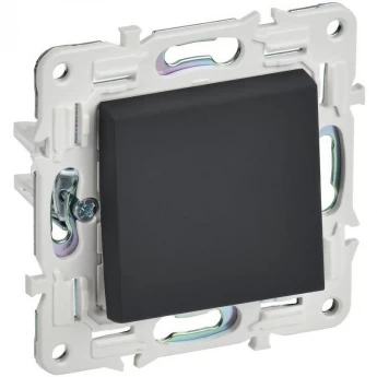 Выключатель 1-клавишный IEK SKANDY 10А SK-V01G графит SK-V10-0-10-K53